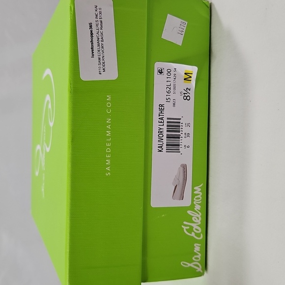 Sam Edelman Cream/Ivory Leather Espadrille Flats Size 8.5 NWT - Picture 9 of 10